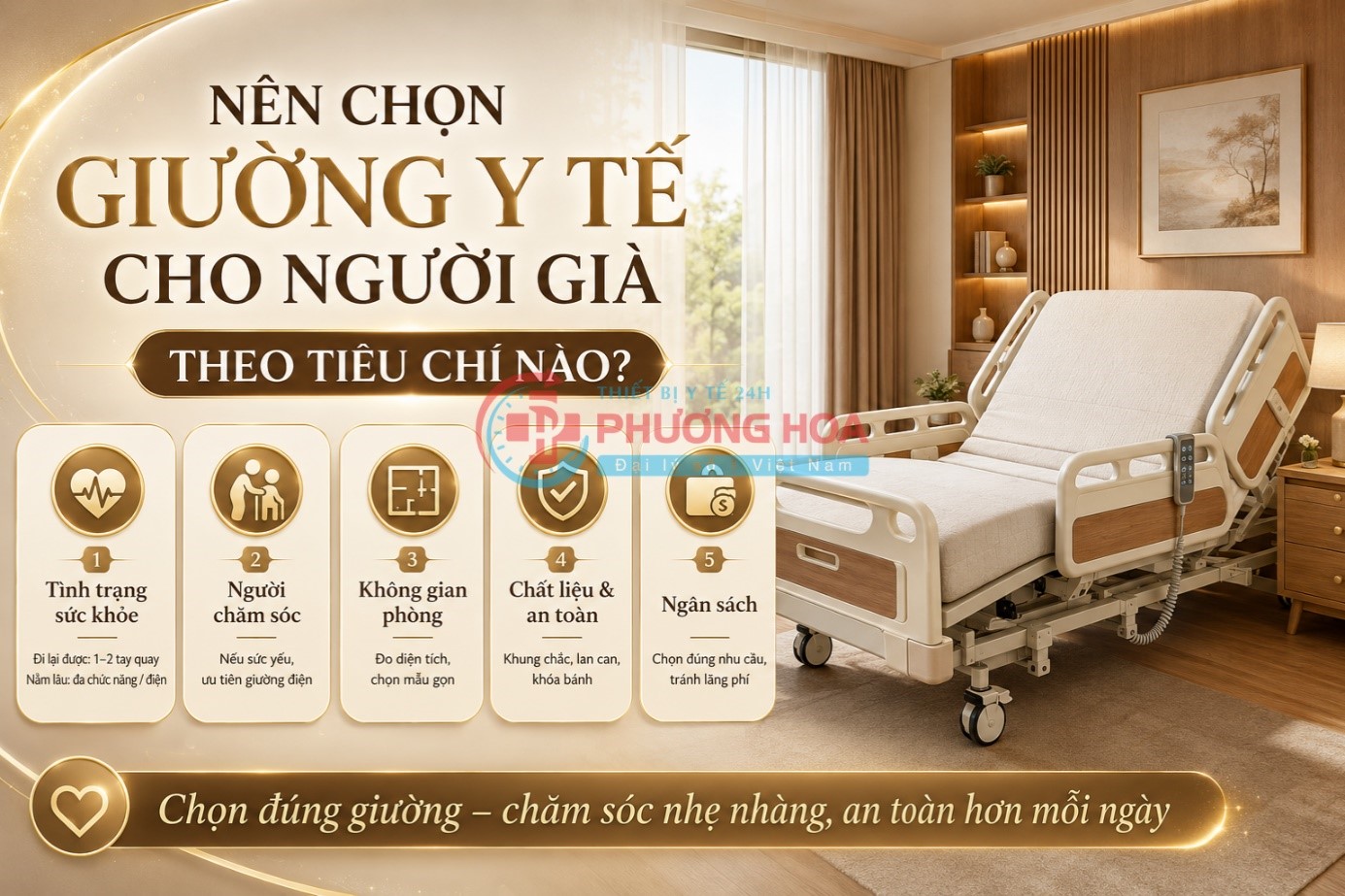 giường y tế cho người già